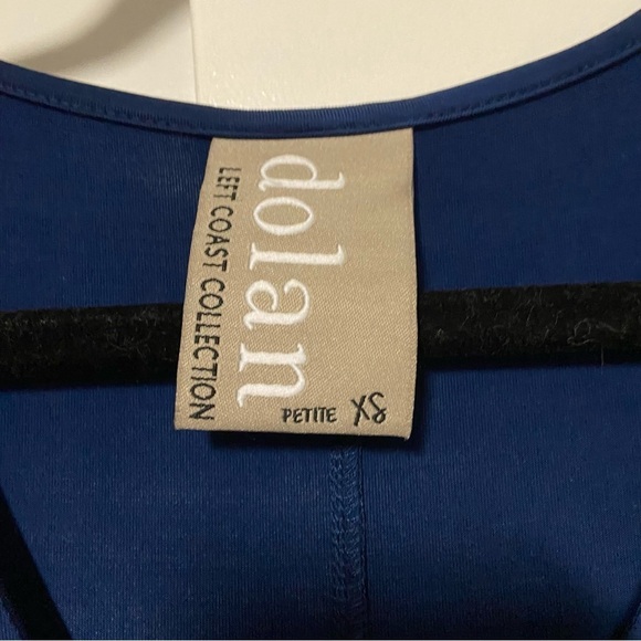 Anthropologie Dolan Left Coast Collection Blue Stretch Jersey Slinky Dress XS - Picture 2 of 7